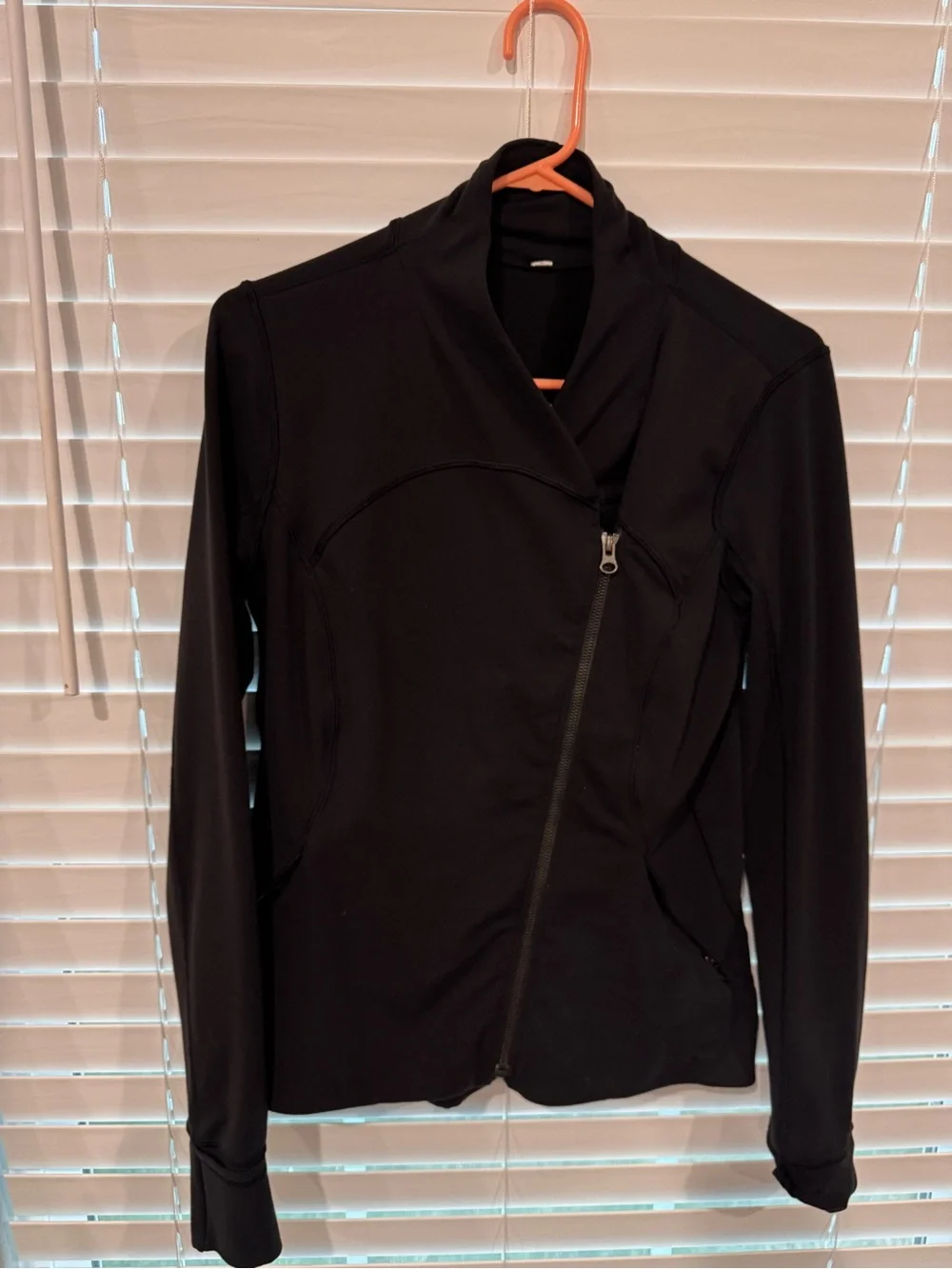 lululemon athletica Black Asymmetric Zip Utility Jacket